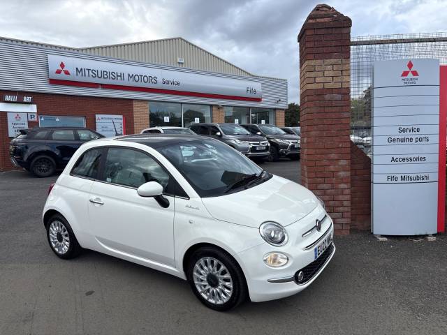 Fiat 500 1.0 Mild Hybrid Dolcevita [Part Leather] 3dr Hatchback Petrol WHITE