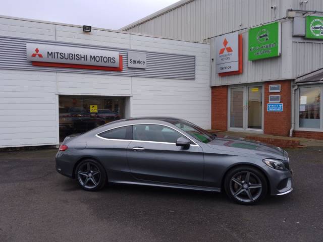Mercedes-Benz C Class 2.1 C220d AMG Line Premium 2dr Auto Coupe Diesel GREY